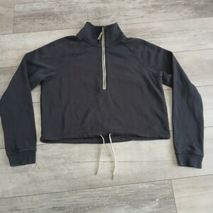 Vuori Black Half-Zip Sweatshirt